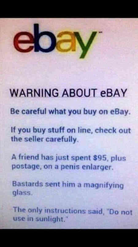buying on Ebay, Ebay