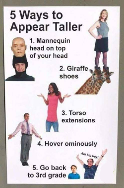 5 ways to make yourself taller